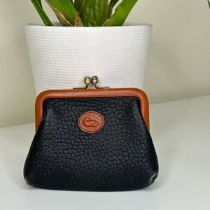Dooney & Bourke Coin Purse, Black Leather